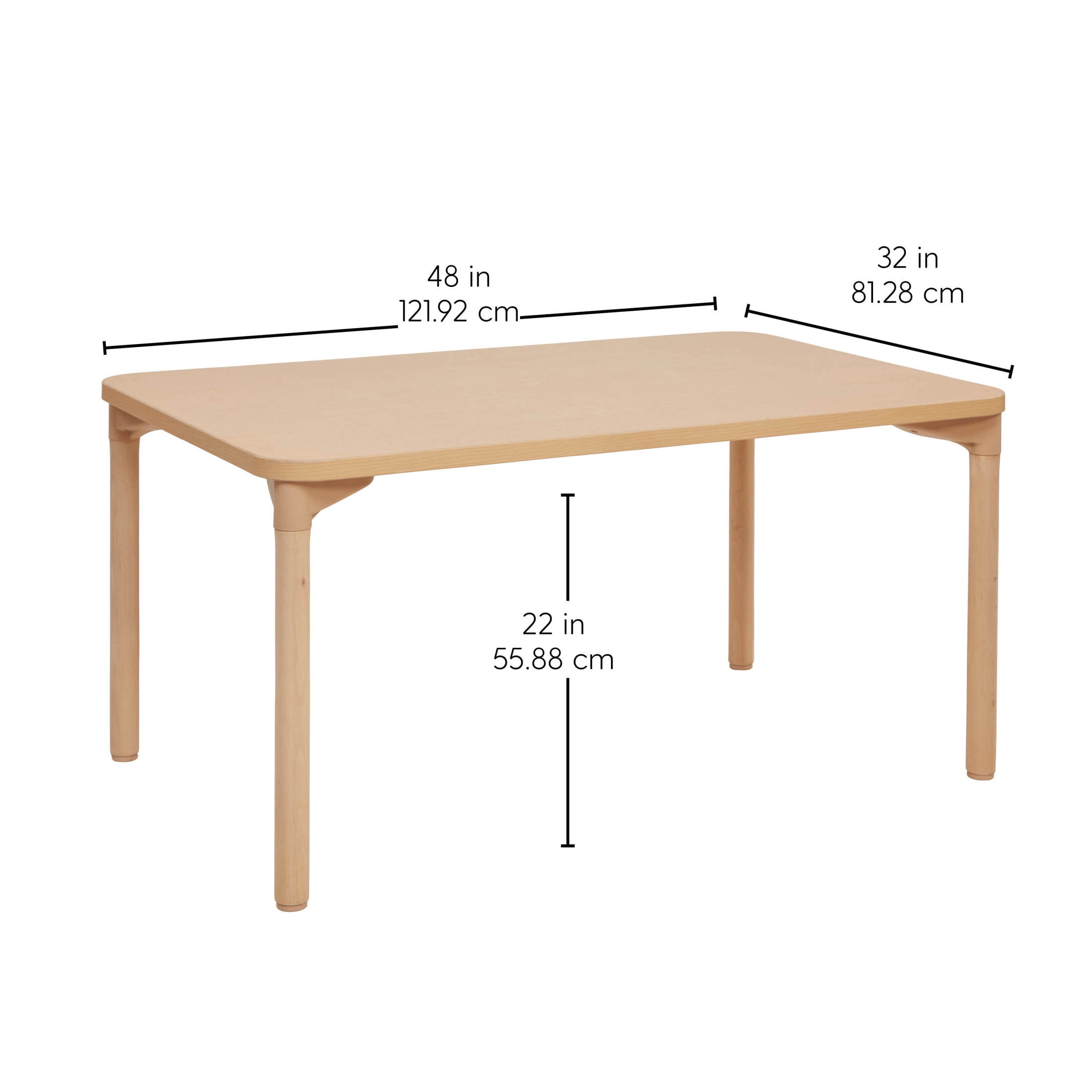 Factory Direct Partners All-Purpose Activity Table, Maple