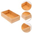 thumbnail image 3 of Refining Bamboo and Wood Storage Box for Home Desktop Finishing (Khaki), 3 of 7