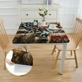 thumbnail image 2 of Acheng Deer Antlers Flag Square Fitted Table Cloths 100% Polyester Fiber 52*52, 2 of 8