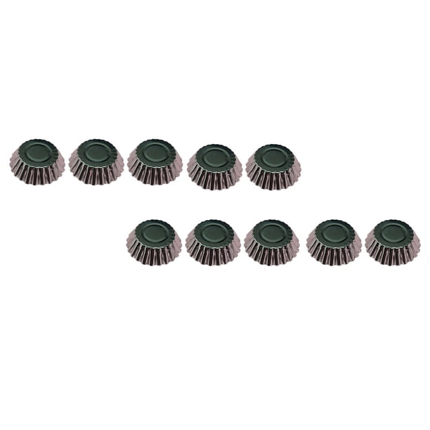 Naiovety Paquete de 10 molde para hornear cupcakes, tarta de queso, magdalenas, galletas, huevo, tarta, gelatina, molde reutilizable, utensilios Herramientas y accesorios para hornear