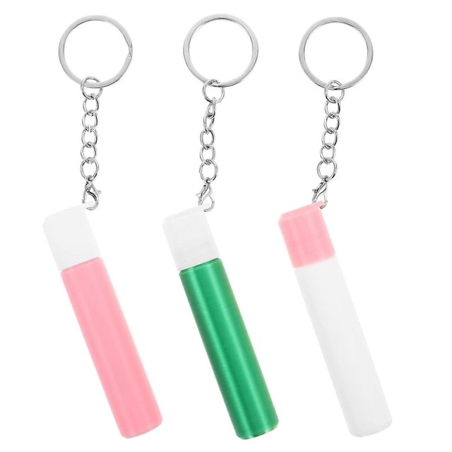 Mini Cotton Swab Storage Box Travel Toothpick Holder Organizer Sealed Swab Tube for Storage Keyring Toothpick Case for Daily Use 3Pcs