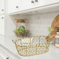 thumbnail image 2 of CTW Home 811120G Oval Chicken Wire Basket with Handles - Gold, 2 of 2