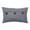 Grey, variant on Natural Tone Envelope Embroidered Accent Throw Pillow, 18" x 18" w/ Decorative Wooden Button