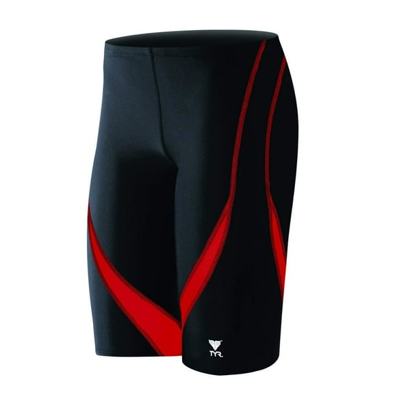 TYR Alliance Splice Jammer Swimsuit, Black/Red, Size 26