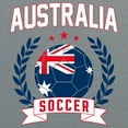 thumbnail image 2 of Australia Soccer Laurel - Sports Athletics T Shirt - Medium - Sport Grey, 2 of 5