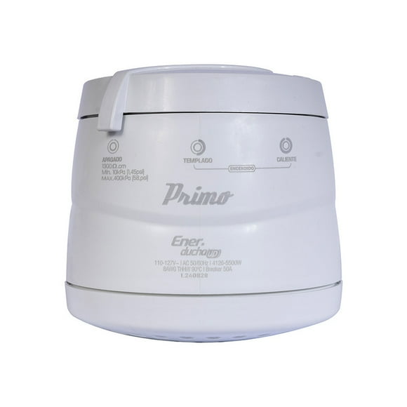 Regadera Eléctrica Blanca Con Tres Niveles De Temperatura