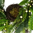 thumbnail image 5 of Northlight Bird's Nest in Mixed Foliage Artificial Spring Wreath  - 24", 5 of 9