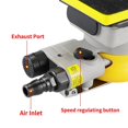 thumbnail image 4 of Mini Air Sander, Rectangle Size Is 70 * 100mm Pneumatic Air Polishing Machine Tool Grinder Efficient Strong Viscous Sand Paper Machine ,Easy to Use, 4 of 6