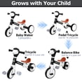 thumbnail image 2 of Bicicleta Tricycle FZHZZ para niños pequeños con luz y música de 1 a 5 años, 2 of 8
