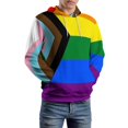 thumbnail image 4 of Flag of Progressive Pride Oversized Hoodies for Women Pullover Womens Clothes with Pocket Mens Ultimate Pullover Hoodie Sweatshirt S-6XL, 4 of 8