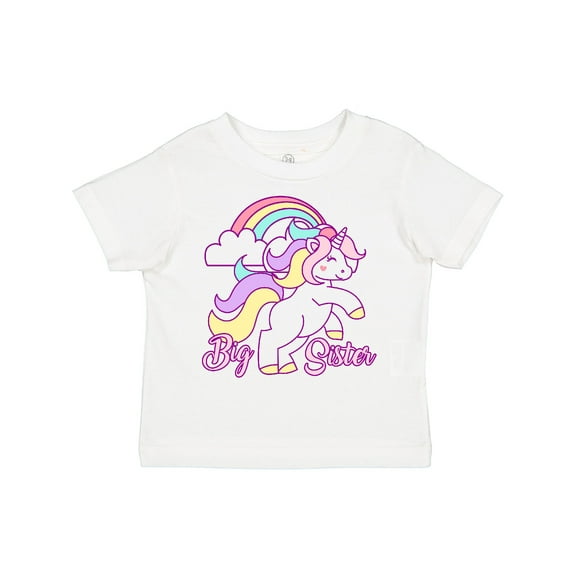 Inktastic Big Sister Unicorn Girls Toddler T-Shirt