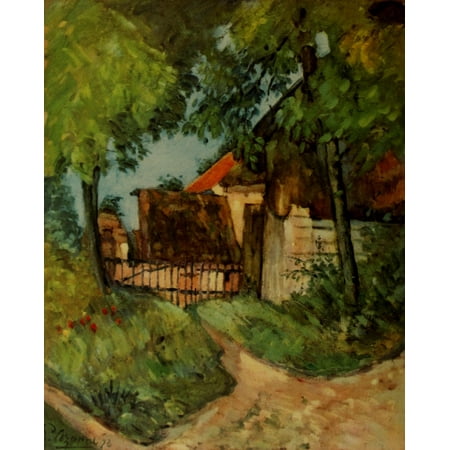 - The Cottage in the Trees Stretched Canvas - Paul Czanne (18 x 24)