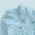 thumbnail image 5 of ZPYESWOW Tropical Bathing Suit Bathing Suits for Girls Boys Rash Guard Long Sleeve Baby Rash Boy 6x Girls Clothes 5 Year Old Boy Clothes Cute Clothes, Light Blue 6-12 Months, 5 of 7