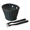 thumbnail image 4 of Cesta de bicicleta para niños, decoración frontal, cesta de bicicleta con correas, parte frontal extraíble Negro, 4 of 9