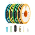 thumbnail image 1 of Complete Nylon Braided Fishing Line Kit with Accessories - #3 Strength, 5.7m Length, Anti-Abrasion, Quick-Sinking, Random Color - Includes Sinker, Swivel, Buoy Seat & Waterproof Storage Box for, 1 of 7