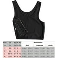 thumbnail image 2 of Chest Binder Underwear Tank Tops Bandage Trans Breathable Bustier Bra,M, 2 of 5