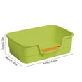 thumbnail image 3 of Feledorashia Semi-Enclosed Cat Litter Box, Open Breathable Design, Odor-Free Large Space Anti-Splash Cat Toilet, Pet Supplies, Green, 3 of 6