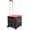 Red, variant on Quik Cart Collapsible Rolling Crate with 80 lbs Capacity, Heavy Duty Plastic Tote Basket for Teachers,  & Storage