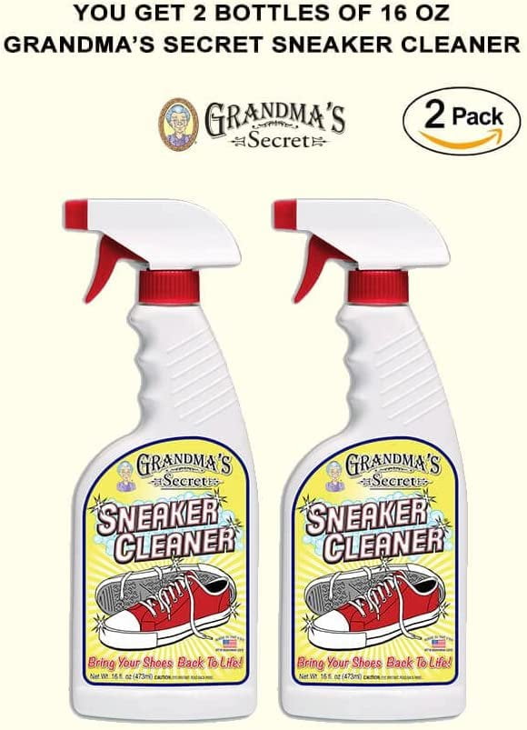 Grandma's Secret Limpiador de zapatos de goma, lona y cuero, removedor de  manchas en aerosol que elimina la suciedad, la suciedad y la hierba