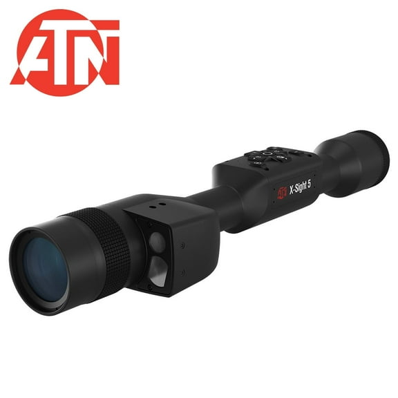 ATN X-Sight 5 LRF 3-15x UHD Smart Day/Night Hunting Rifle Scope, 30mm Tube w/ Ge