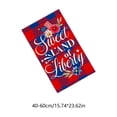 thumbnail image 3 of Cififendec 4th of July Kitchen Towel, 23.62"×15.75", Patriotic Red & Blue Buffalo Plaid Cotton Dish Cloth for Independence Day Party and Kitchen Decor, 3 of 5