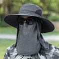 thumbnail image 4 of Sunsanly Sun Hats for Men Women Fishing Hat UPF 50+ Breathable Wide Brim Summer UV Protection Hat-Grey, 4 of 8