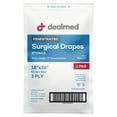 thumbnail image 4 of Dealmed Fenestrated Surgical Drapes | Sterile 3-Ply 18" X 26" Poly-Lined Medical Sheets, Disposable Drapes for Surgical Procedures (Case of 300), 4 of 6