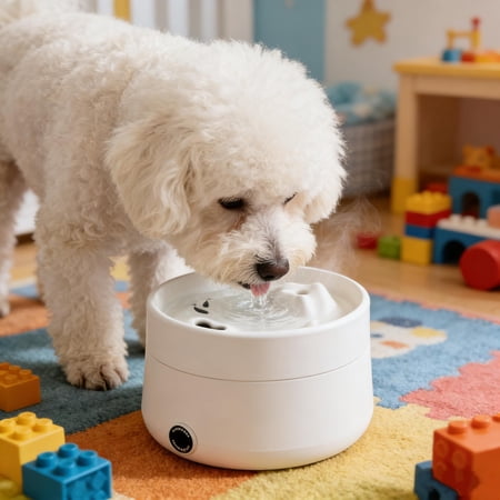 Yhmxh Cat Water Fountain Stainless Steel Pet Water Fountain for Cats Inside Filters & Ultra-Quiet Pump Automatic Dog Dispenser Constant-temperature Water Bowl Multiple Pets Water Fountain