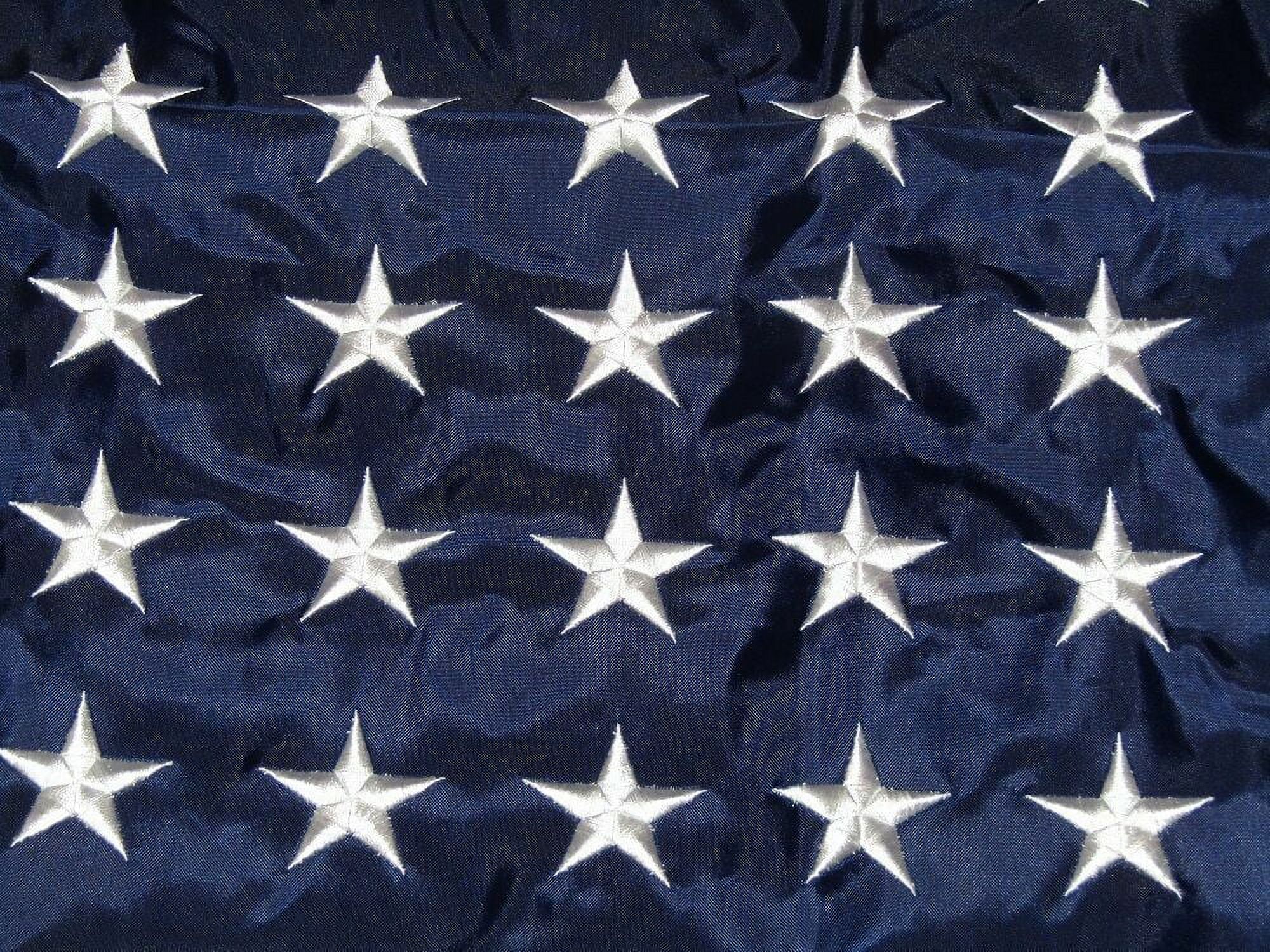 3x5 Embroidered USA American 48 Star Sewn Nylon Flag Stars Old Glory 210D