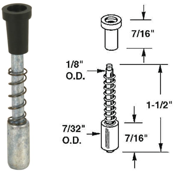 Screen Plunger Latch for 3/8 in. - 7/16 in. x 3/4 in. Frame, Diecast (6-pack)