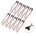 thumbnail image 3 of 5/10 Paires de Connecteurs d'Éclairage LED pour Connexion Fiable 20 Pcs, 3 of 11