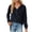 Navy, variant on Viikei Pullover Hoodies for Women Zip Up Hoodie Women Plus Size Women's New Solid Hooded Button Loose Long Sleeve Tops Sweater