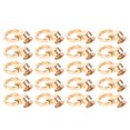 thumbnail image 1 of D Ring Rivets, 20 Pcs Zinc Alloy Iron Ball Post Head Buttons Stud Screw Rivets D Ring Rivets Flat Cap Screw Posts Stud for DIY Leather Belt Collar Handbag Phone Case, 1 of 7