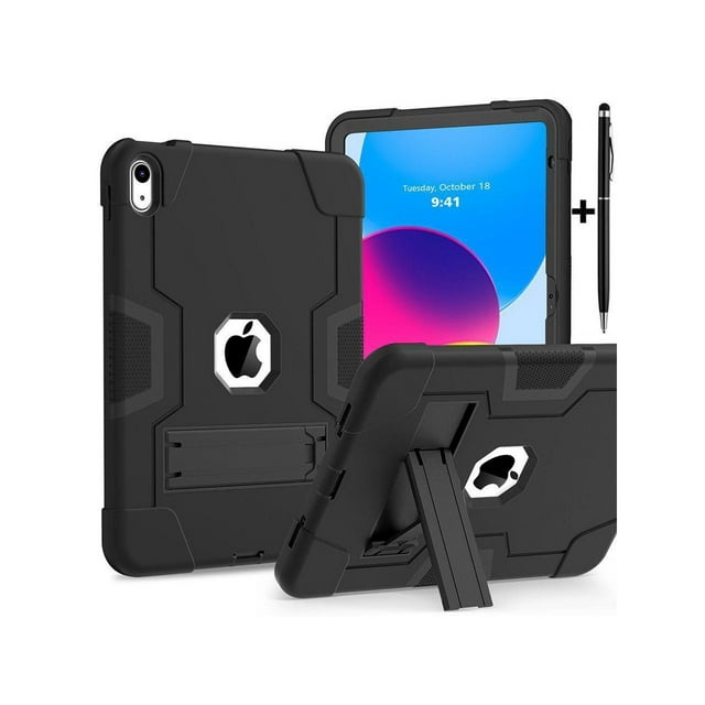 Pour iPad 10th Generation Case 2022 Protective Étui For iPad 10th Generation 10.9 Pouces with Stand, Stylus Pen Shockproof Étui For New iPad 10.9 Pouces Case 2022