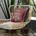 thumbnail image 2 of Amrita Sen Mughal Buta Throw Pillow in Red 16x16, 2 of 5