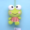 thumbnail image 3 of Lindo muñeco de peluche de rana de ojos grandes, colgante de mochila, lindo llavero de peluche de rana, 3 of 6