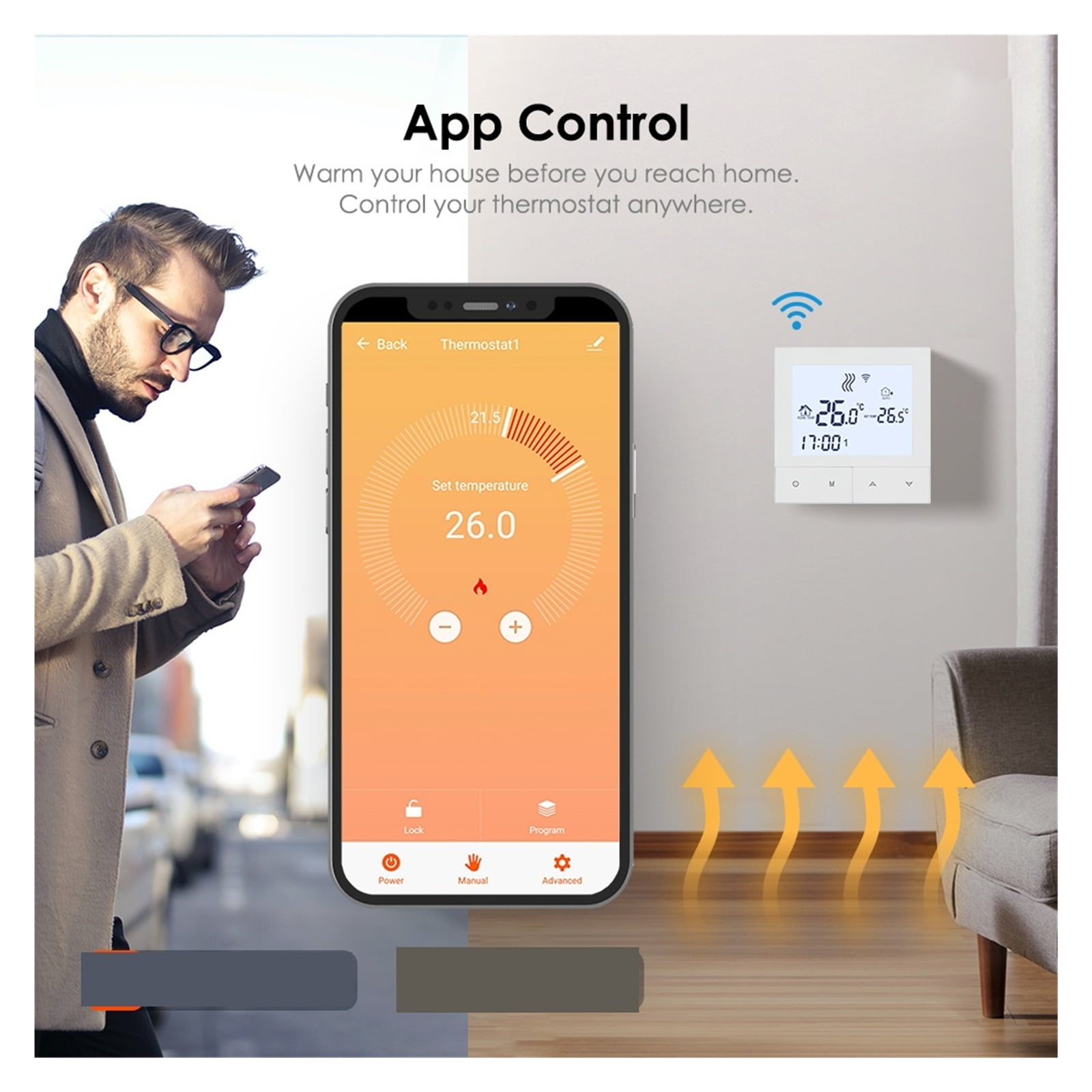 Wifi Heating Thermostat Smart Home Thermoregulator for Warm Floor Gas Boiler Water Heating