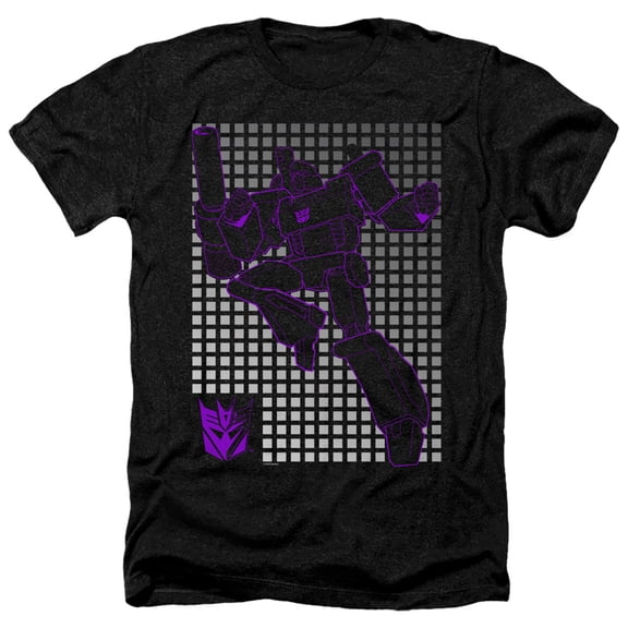 Transformers - Megatron Grid - Heather Short Sleeve Shirt - Large