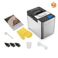 18in1 Bread Machine, Moosoo 2LB Bread Maker, Stainless Steel