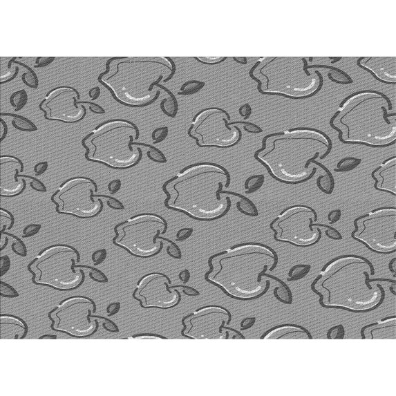 Ahgly Company Indoor Rectangle Patterned Dark Gray Area Rugs, 8' x 12'
