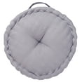 thumbnail image 4 of SAFAVIEH Payton Solid Floor Pillow, 20" x 20", Grey, 4 of 6