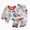 A171-Sky Blue, variant on Boys 2‑Piece Quilted Pajama Set with Cartoon Print,Soft Fabric Sleepwear for Babies and Toddlers 4-5 Years