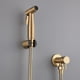 thumbnail image 2 of Bathroom Toilet Bidet Tap Kit - Brushed Gold, Wall Mounted Bidet Sprayer Shower with Shut-off Valve, 2 of 5