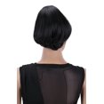 thumbnail image 4 of PRETTYSHOP BUN Up Do Hair Piece Hair Ribbon Ponytail Extensions Draw String Scrunchy Scrunchie Wavy Messy Black brown # 3 H402, 4 of 5