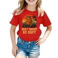 thumbnail image 3 of Kiijoy Girls Cute Capybara T-Shirt Summer Casual Short Sleeve T Shirt, Sizes 10-11, 3 of 3