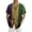 11-Gold, variant on IWRICH Mardi Gras Shirts for Men Plus Size Short Sleeve Button down Shirt Casual Regular Fit Tops Holiday Vacation Outfits 23-Purple XL