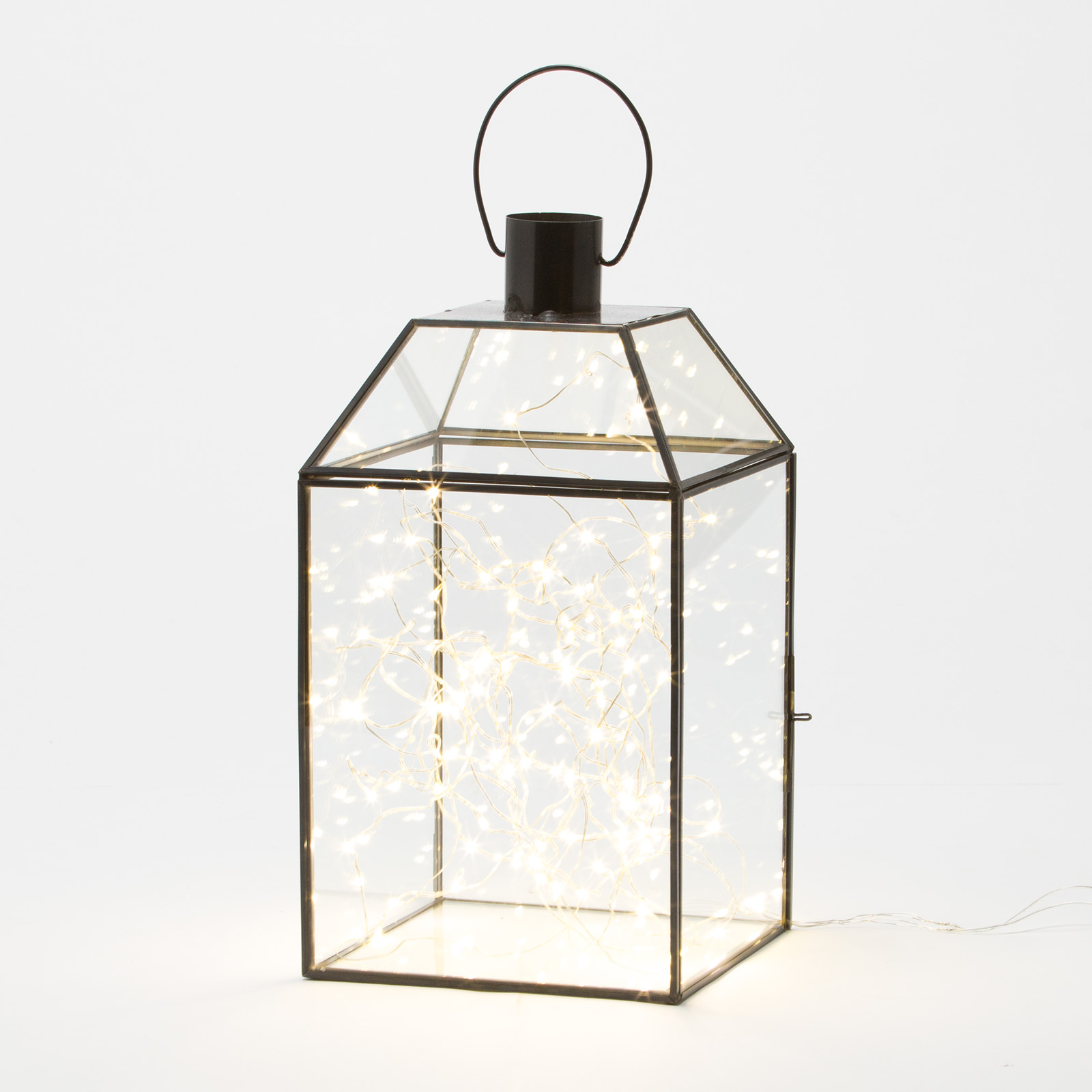 Belham Living Clear Battery Outdoor Hanging Lantern