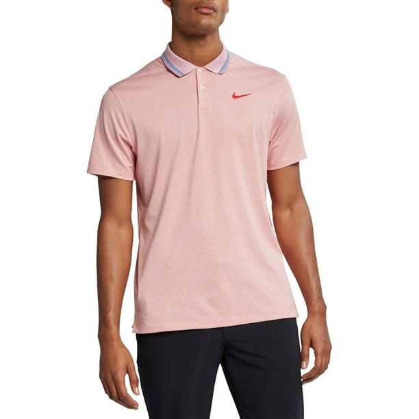 striped nike golf polo