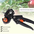 thumbnail image 4 of Hot Sale! Leott Seed Disseminators Garden Nursery Grafting Scissor Cutting Fruit Tools Sets Tree Pruning Shears Patio & Garden, 1X Pruning Shears, 1X Grafting Film, Black, 4 of 9