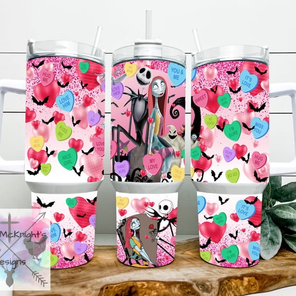 Valentine Nightmare Before Christmas 40oz Tumbler